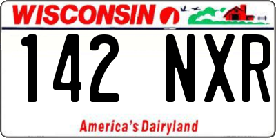 WI license plate 142NXR