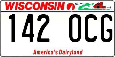 WI license plate 142OCG