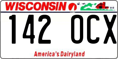 WI license plate 142OCX