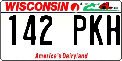 WI license plate 142PKH