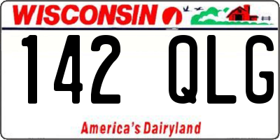 WI license plate 142QLG