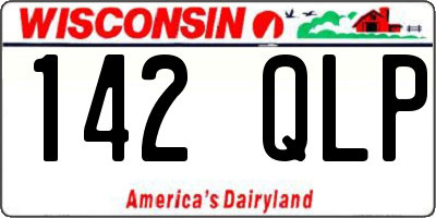 WI license plate 142QLP