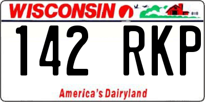 WI license plate 142RKP