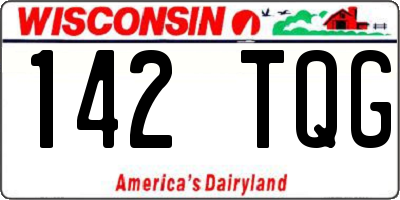 WI license plate 142TQG
