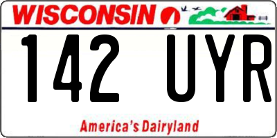 WI license plate 142UYR