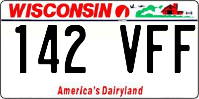 WI license plate 142VFF