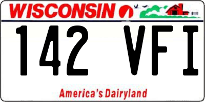 WI license plate 142VFI