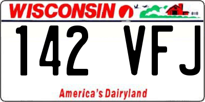 WI license plate 142VFJ