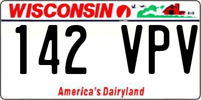 WI license plate 142VPV