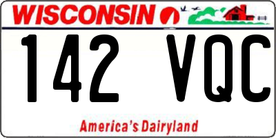 WI license plate 142VQC