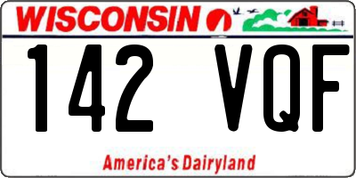 WI license plate 142VQF