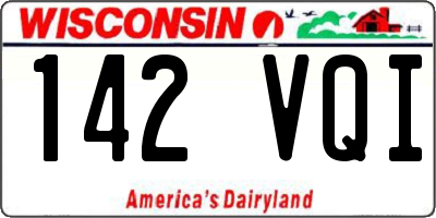 WI license plate 142VQI