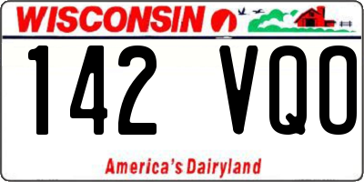 WI license plate 142VQO