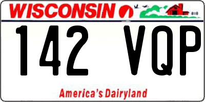 WI license plate 142VQP