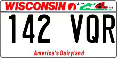 WI license plate 142VQR