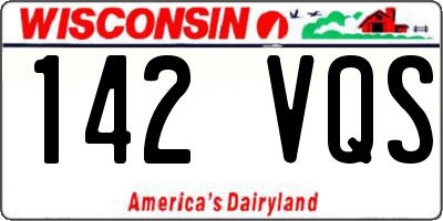 WI license plate 142VQS