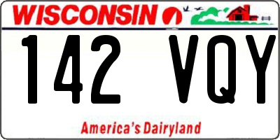 WI license plate 142VQY