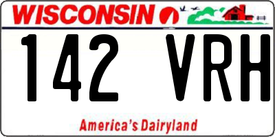 WI license plate 142VRH