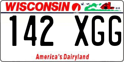 WI license plate 142XGG
