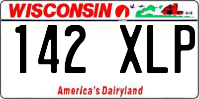 WI license plate 142XLP
