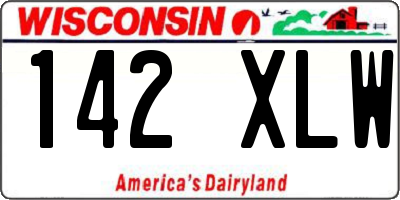 WI license plate 142XLW