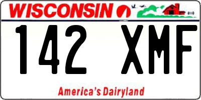 WI license plate 142XMF
