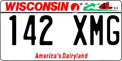 WI license plate 142XMG