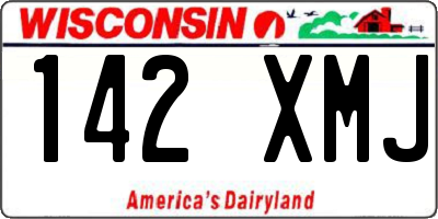 WI license plate 142XMJ