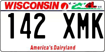 WI license plate 142XMK