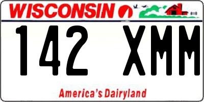 WI license plate 142XMM
