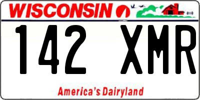 WI license plate 142XMR