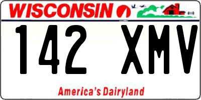 WI license plate 142XMV