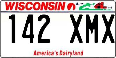 WI license plate 142XMX