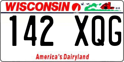 WI license plate 142XQG