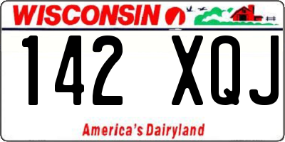 WI license plate 142XQJ