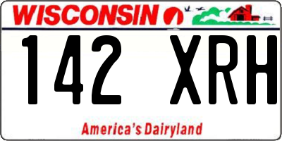 WI license plate 142XRH
