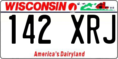 WI license plate 142XRJ