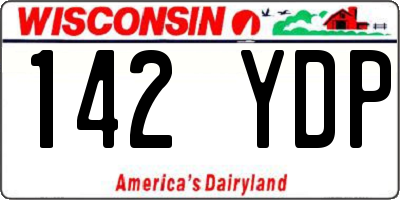 WI license plate 142YDP