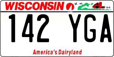 WI license plate 142YGA