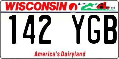 WI license plate 142YGB