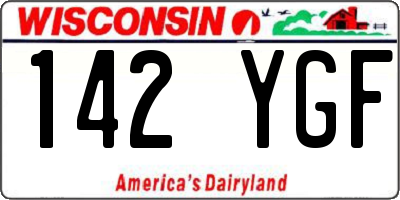 WI license plate 142YGF