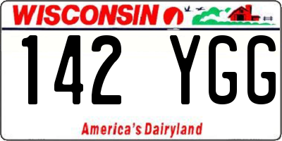 WI license plate 142YGG