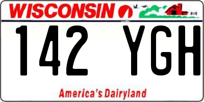WI license plate 142YGH