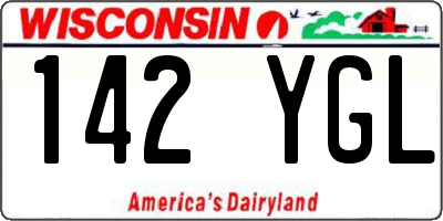 WI license plate 142YGL