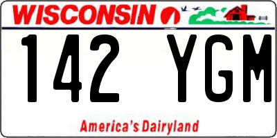 WI license plate 142YGM