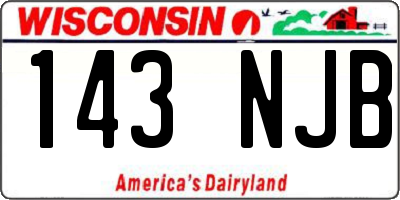 WI license plate 143NJB