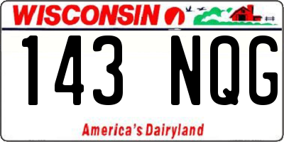 WI license plate 143NQG