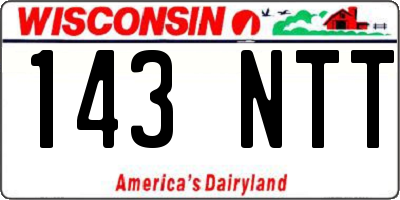 WI license plate 143NTT