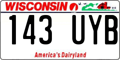 WI license plate 143UYB