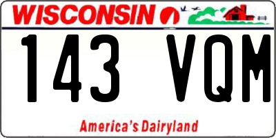 WI license plate 143VQM